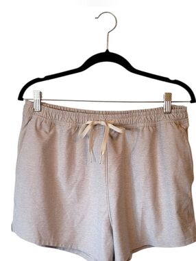 Outdoor Voices Women's Light Gray Drawstring Running Shorts Size L